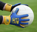gaelic football gloves with team colours, all weather grip